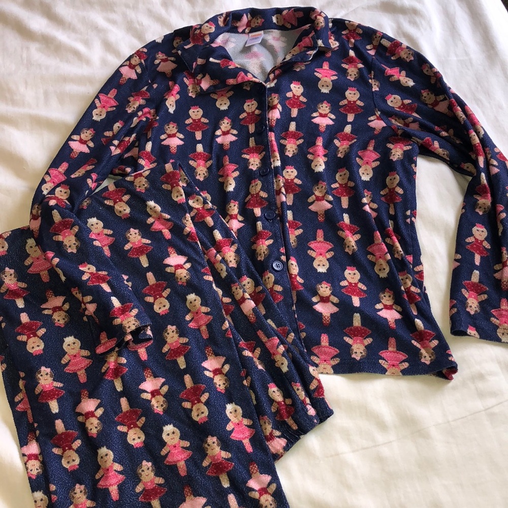 Gymboree WOMENS XL gingerbread girl PJs